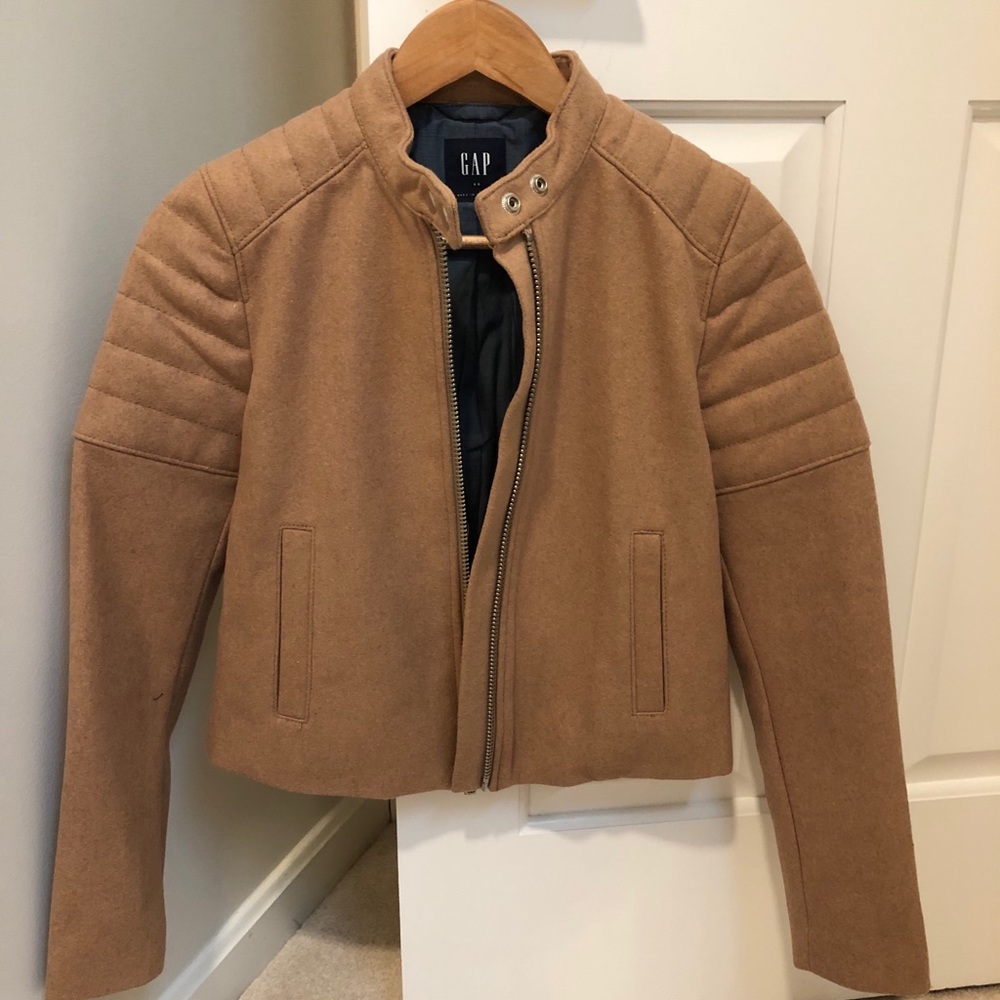 GAP Woolblend Biker Coat